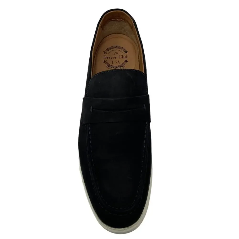 Drivers Club USA New Haven Black Nobuck Loafer NIB